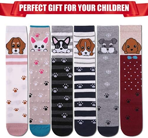 FNOVCO Girls Knee High Socks - Cute Animal Patterns
