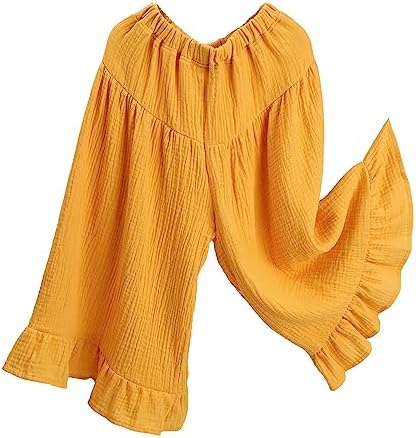HOOLCHEAN Baby Gauze wide leg pants