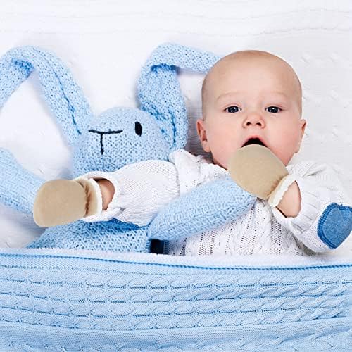 Hicdaw 2 Pairs Baby Mittens Soft Warm and Stylish for Newborns