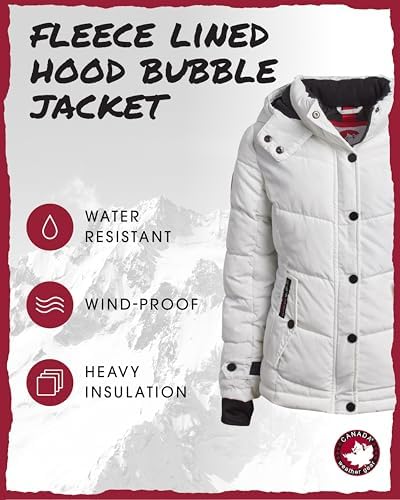 Canada Weather Gear Girls Winter Coat - Quilted Heavyweight Puffer Parka
