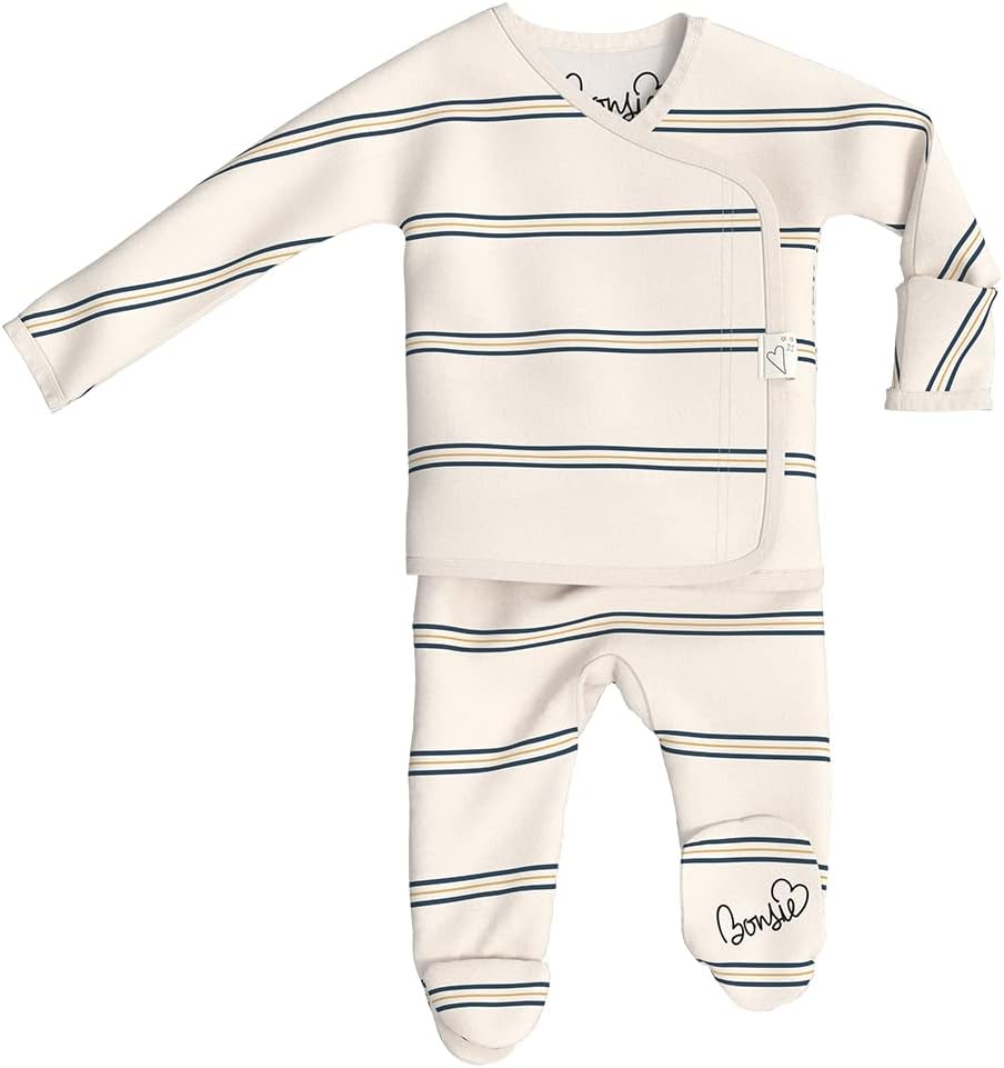 Bonsie Footie with Stripes