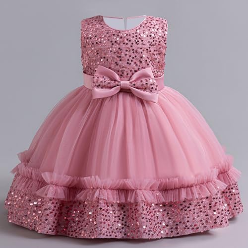 Beessbest Princess Dress for Toddler Girls Sequins Tulle Wedding Party Bridal Occasion