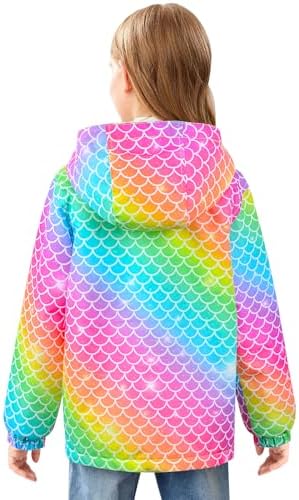MaciRept Girls Waterproof Hooded Fleece Lined Jacket