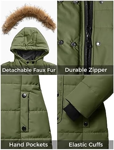 ZSHOW Girls Waterproof Winter Parka