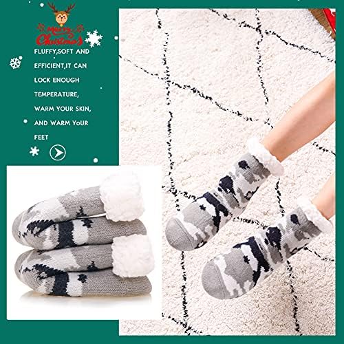 Kids Fuzzy Christmas Socks