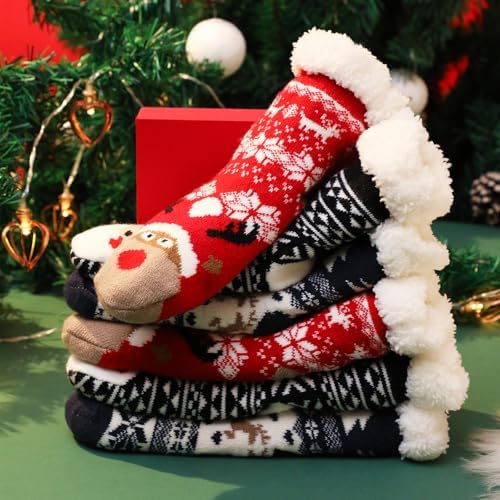3-Pair Caudblor Slipper Socks for Kids