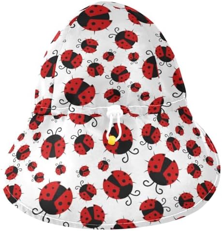 Cute Red Ladybugs Bucket Hat for Toddlers Kids