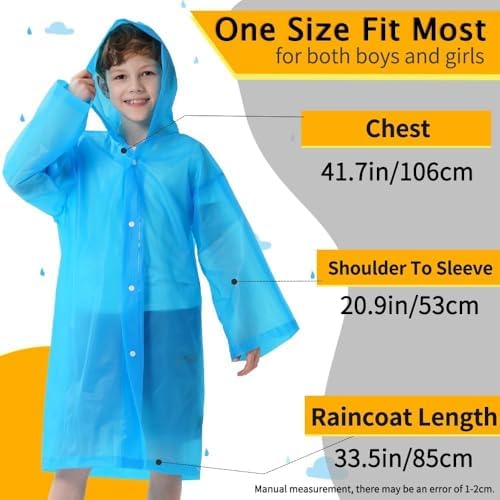 Opret 2-Piece Reusable Rain Coats for Kids
