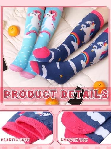 Fun Kids Socks Unicorn Pattern