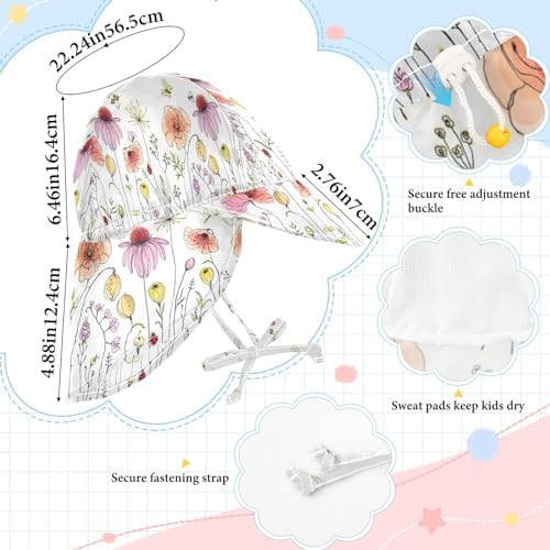 Bright Stylish Butterfly Bees Dragonfly Baby Sun Hat