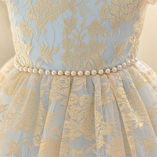 Baby Toddler Tulle Lace Rhombus Pattern Dress
