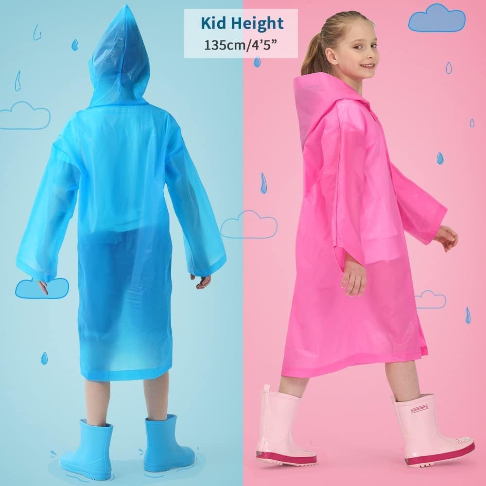 Opret 2-Piece Reusable Rain Coats for Kids