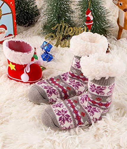 Perfectly Fuzzy Winter Slipper Socks for Kids