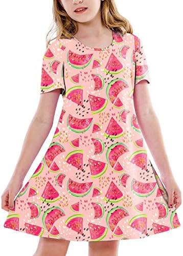 Girls Hawaiian T-shirt Dress 5-14 Years