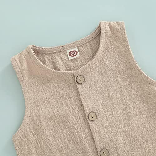 Mubineo Summer Linen Romper Jumpsuit for Baby