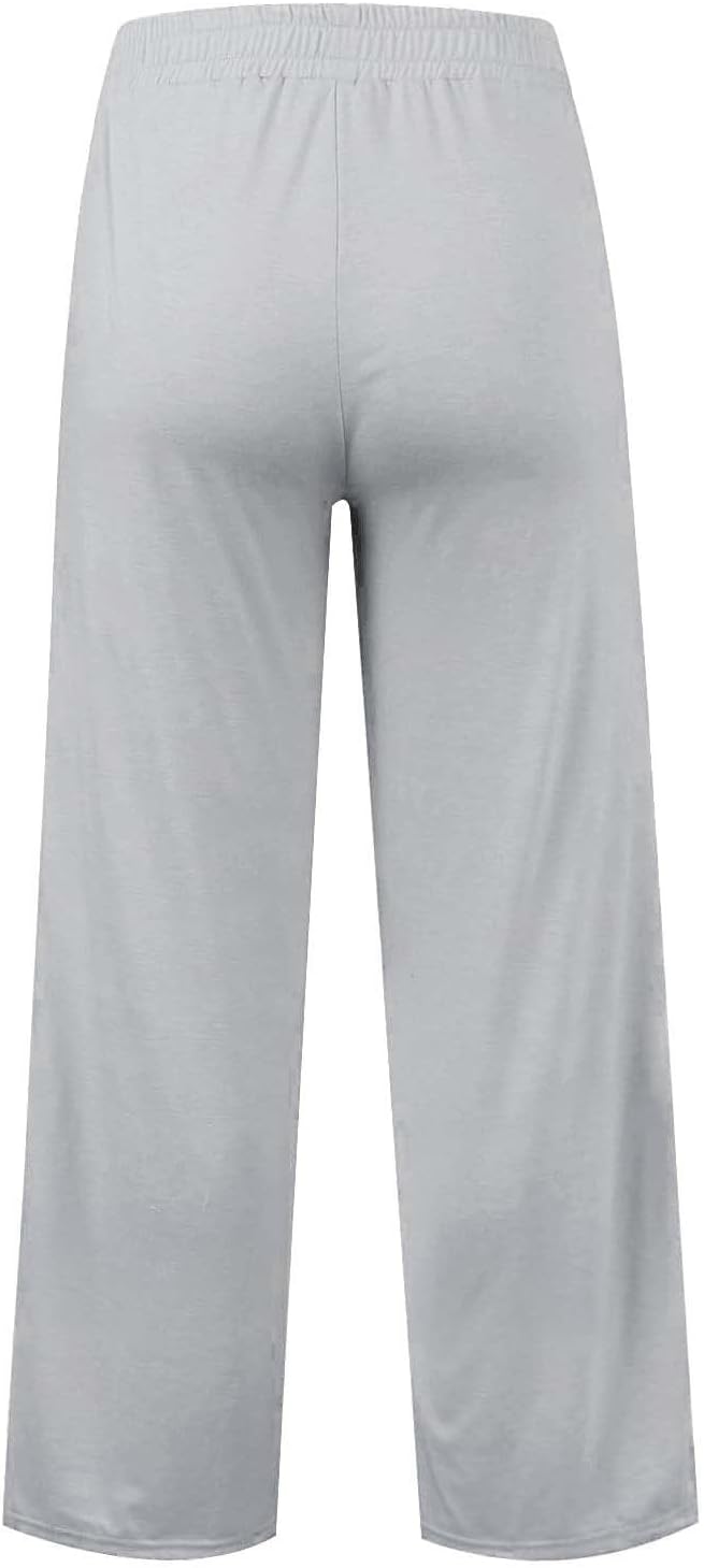 Ikevan Girls Oversized Wide Leg Sweatpants with Pockets