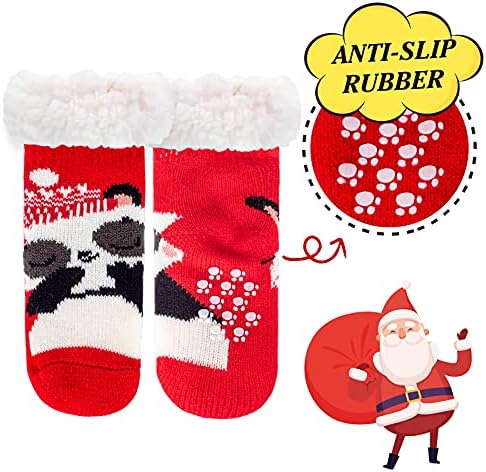 Warm Fuzzy Non-Slip Sherpa Socks for Kids