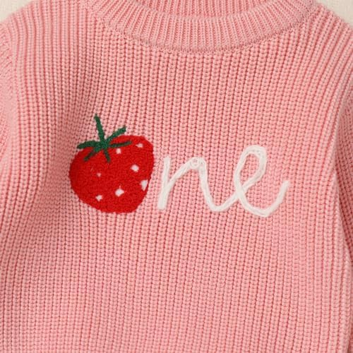 AWIBMK 1st Birthday Knit Sweater for Toddler Girls Boys