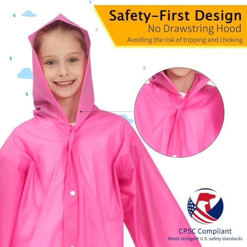Opret 2-Piece Reusable Rain Coats for Kids