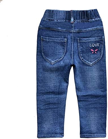 Little Ones Design Peacolate Embroidery Jeans 4-9T