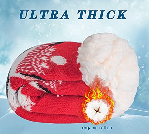Warm Fuzzy Non-Slip Sherpa Socks for Kids