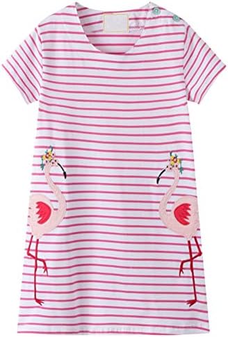 HILEELANG toddler girl Summer Casual Tunic Soft Durable and Sweet