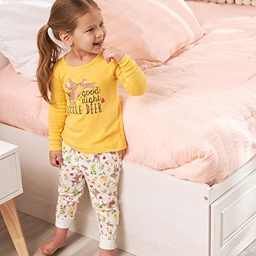 Gerber Baby Girls Snug Fit 4-Piece Pajama Set