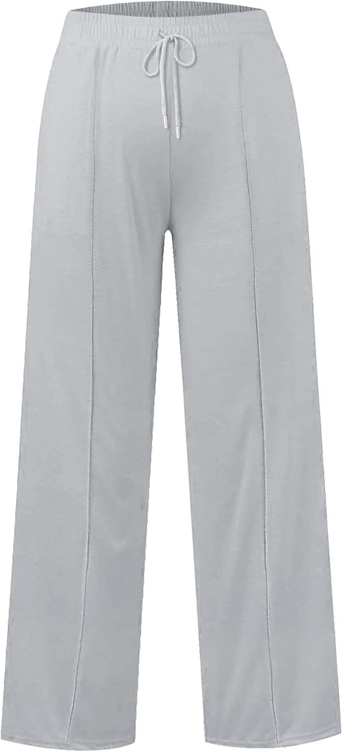 Ikevan Girls Oversized Wide Leg Sweatpants with Pockets