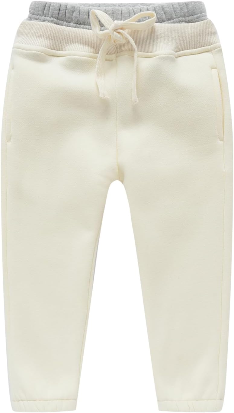 Perfect Kids Fleece Jogger Pants Adorable Bear Design