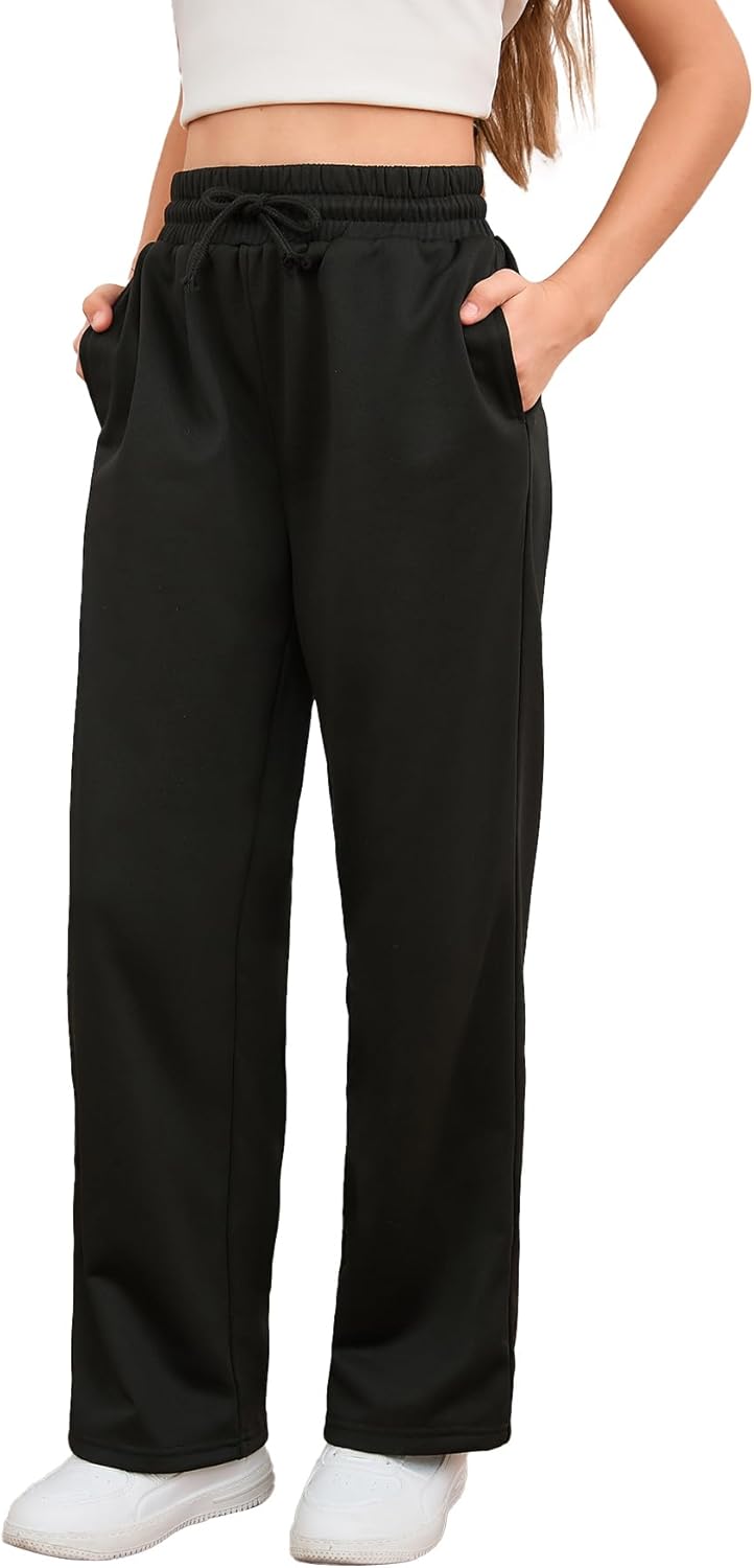 SOLY HUX Girls Straight Wide Leg Sweatpants