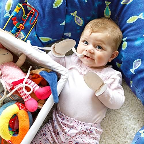Hicdaw 2 Pairs Baby Mittens Soft Warm and Stylish for Newborns