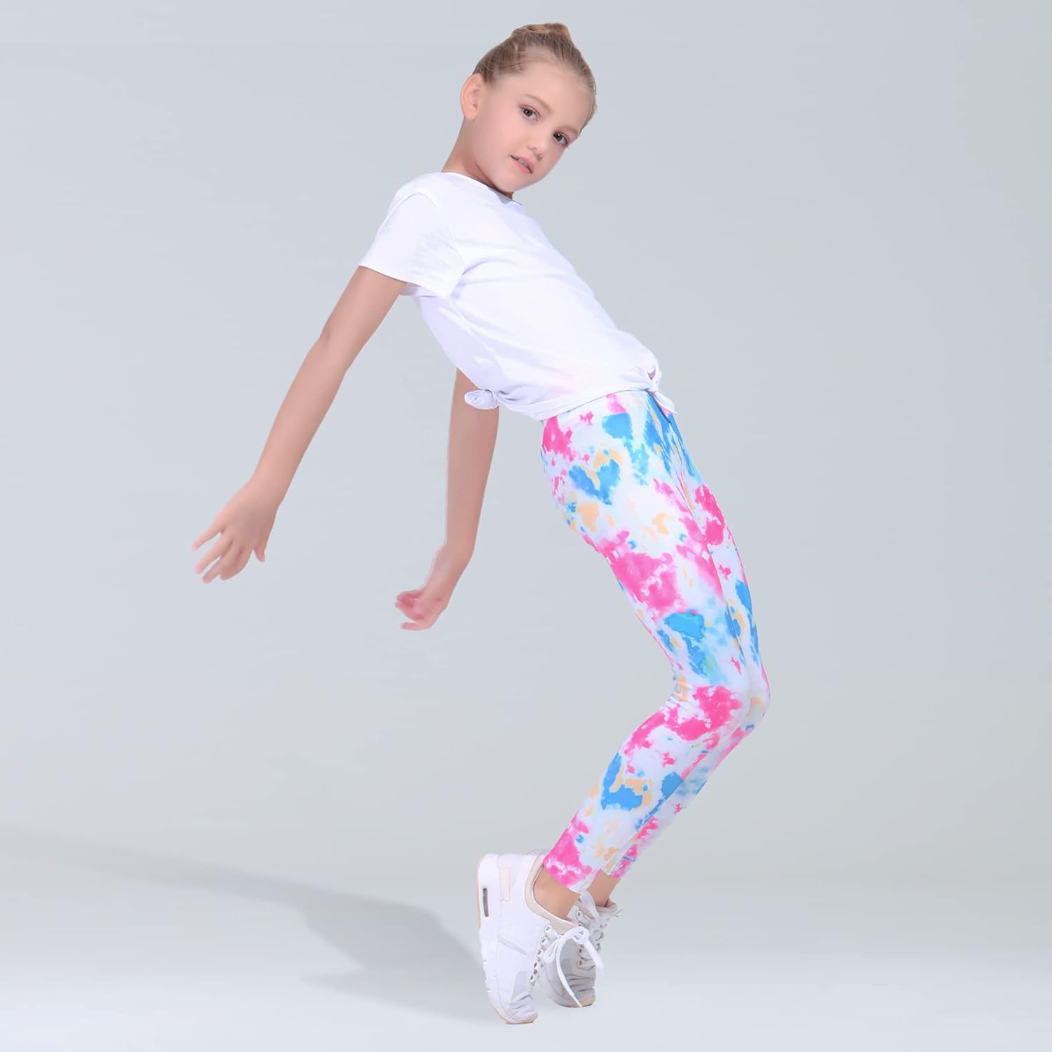 Quedoris Girls Printed Leggings Yoga Pants Multipack Ages 3-13