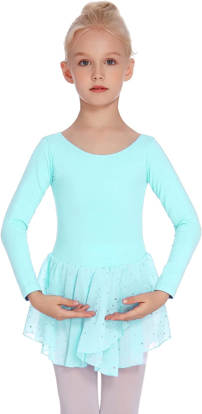 Arshiner Kids Girls Dancemutable Long Sleeve Leotard