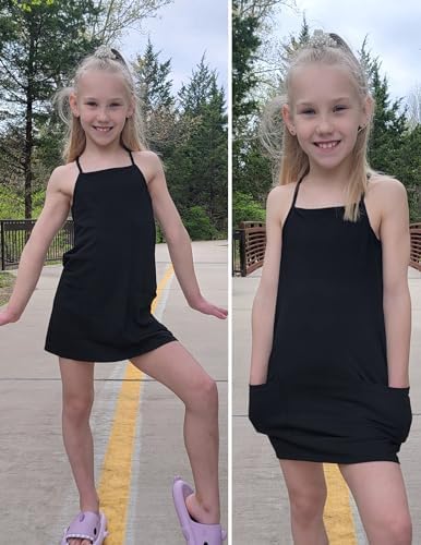 Arshiner Girls Casual Summer Dress with Shorts