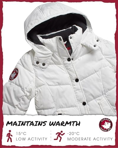 Canada Weather Gear Girls Winter Coat - Quilted Heavyweight Puffer Parka