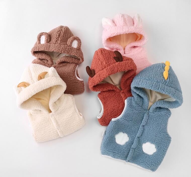 Warmstraw Baby Vest Winter Fleece Zip Up
