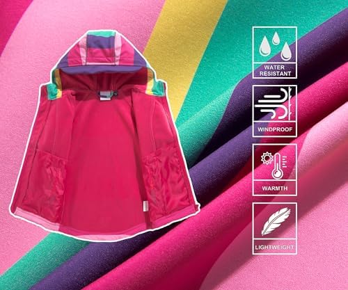 Hiheart Girls Fleece Softshell Jacket