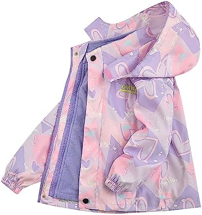 Qfajcp Kids Extra Soft Quilted Rain Coating Present