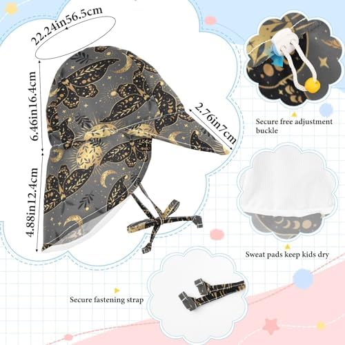 Baby Sun Hat Boho Design Toddler 2-4T