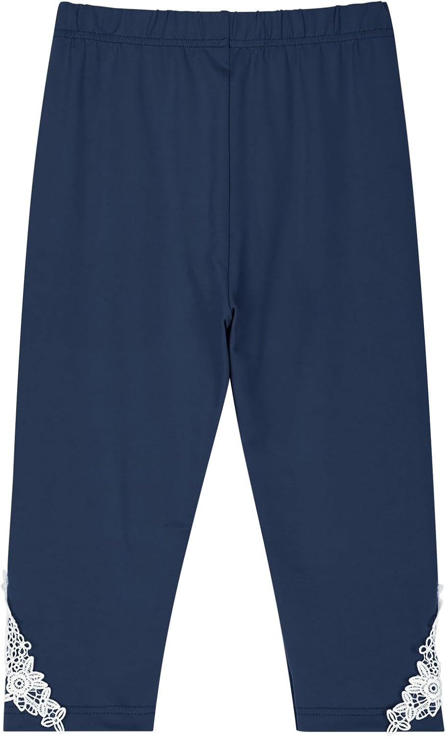 Girls Summer Capri Leggings with Elastic Waist
