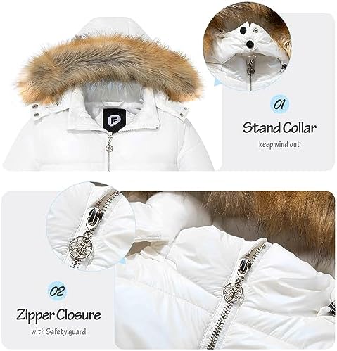 Garemcy Girls Metallic Winter Coat Insulated