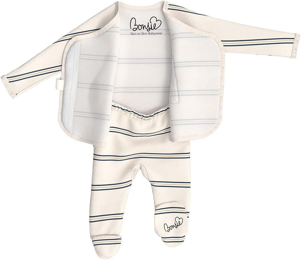 Bonsie Footie with Stripes
