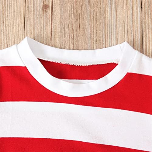 Toddler Girl Christmas Sleepwear Set - Striped Pajamas with Hat
