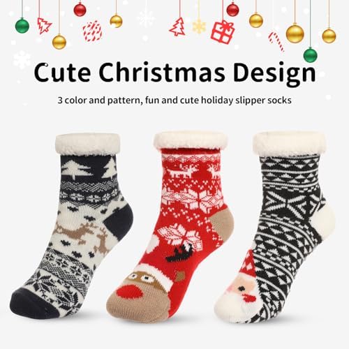 3-Pair Caudblor Slipper Socks for Kids