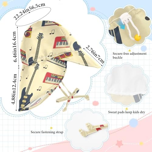 Sun Protection with Style Adjustable Baby Hat for Toddler