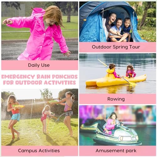 Durable Reusable Waterproof rain jackets for Kids