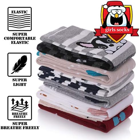 FNOVCO Girls Knee High Socks - Cute Animal Patterns