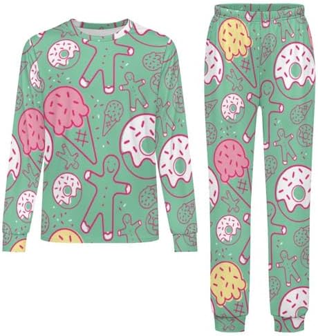 Meiko Christmas Kids Set - gingerbread boys and girls - Long Sleeve Shirts and Pants