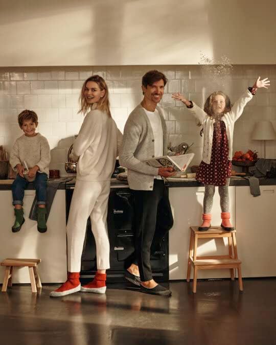 FALKE Kids Merino Wool Slippers - Cozy and Grip-Reducing