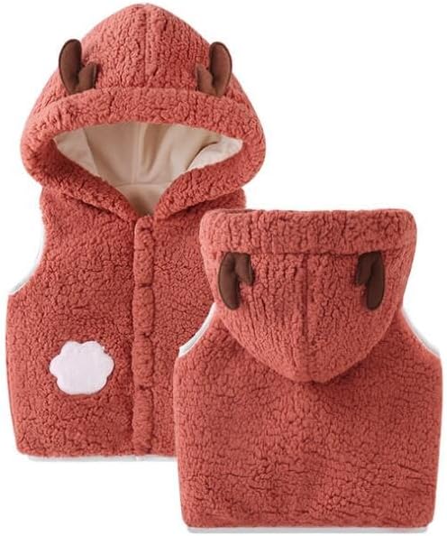 Warmstraw Baby Vest Winter Fleece Zip Up